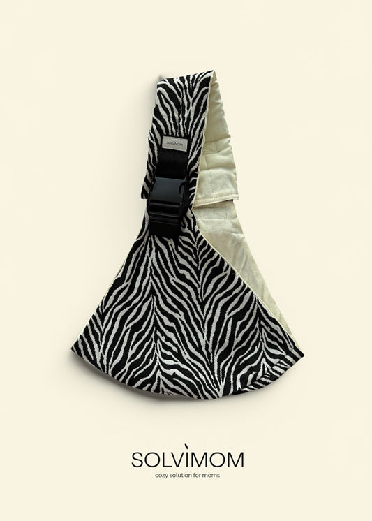Solvimom timeless sling - Ivory Storm